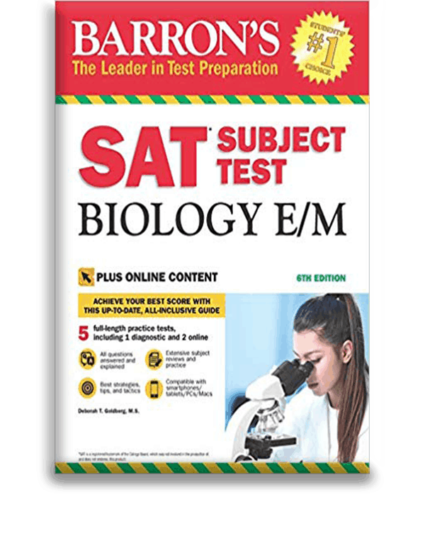 Questa　Learning　SAT　Biology　Barron　by　Subject　E/M　Test　Bookstore