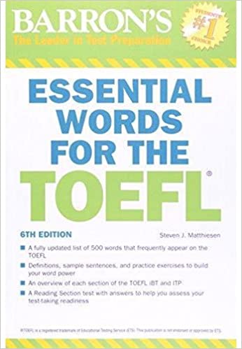 Barron's Essential Words For The TOEFL
