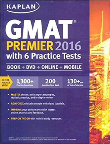 GMAT Premier 2016 with 6 Practice Tests